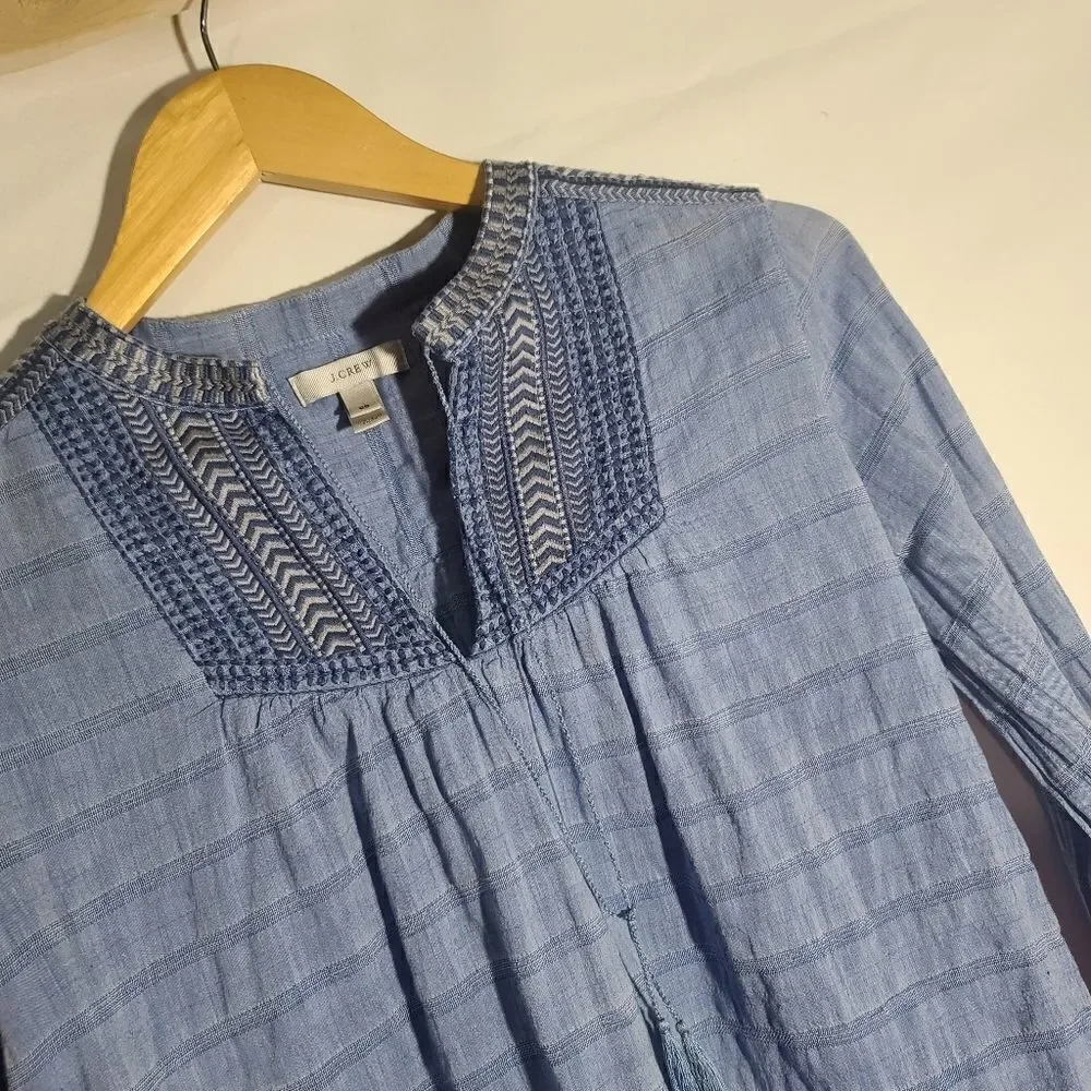 J. Crew embroidered detail
